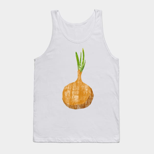 Green onion Tank Top by Babban Gaelg